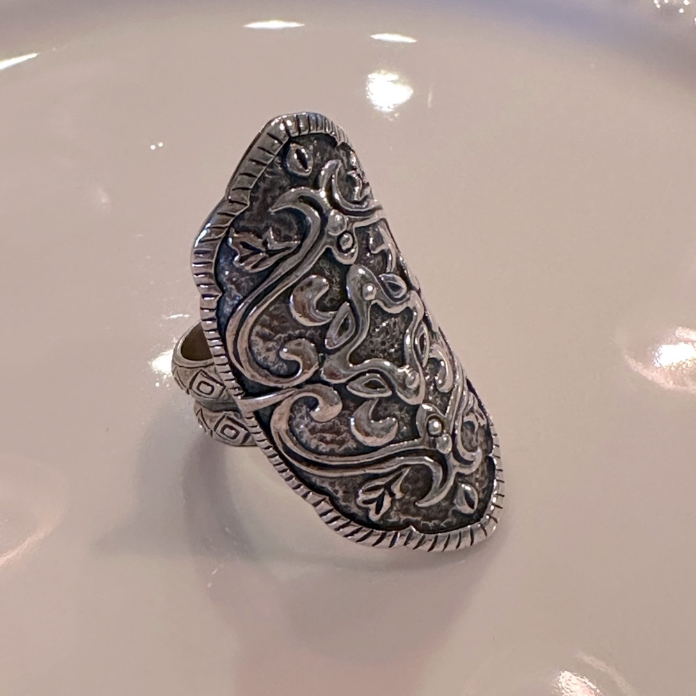 Silpada large filagree ring. Size 7